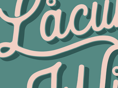 Lacuna Wild- lettering close up