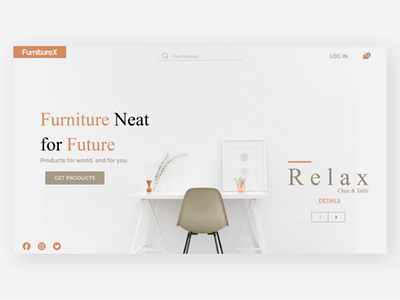 FurnitureX - Landing Page