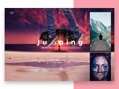 Jumping - Landing Page UI Design