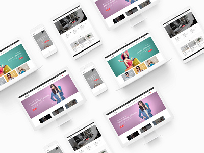 Aitix - Fashion Portfolio Multipurpose Clean Bootstrap Website T blog creative ecommerce fashion store illustration landing page multipurpose parallax portfolio retina