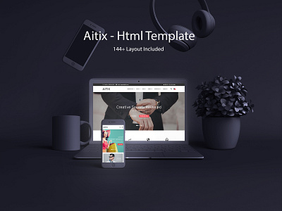 Aitix - HTML Website Template business clean creative ecommerce fashion store landing page minimal multipurpose parallax psd template