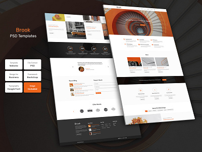 Brook - Business Material PSD Template