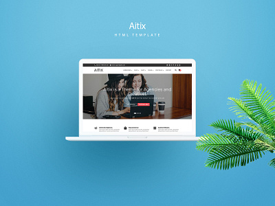 Aitix - HTML Website Template responsive typedaily typeinspire typographer uitrends userinterfacedesign webpage websitedesigner