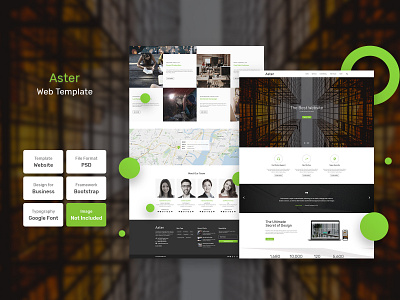 Aster Web Template landing