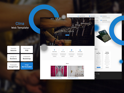 Clina Web Template landing