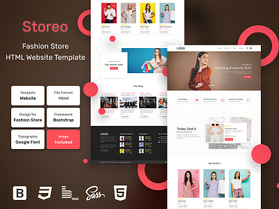 Storeo Fashion Store HTML Web Template