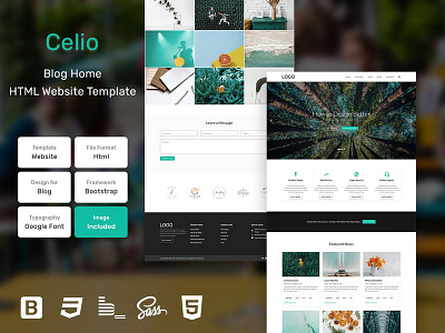 Celio Blog HTML Web Template V1.0