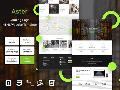 Aster Landing Page HTML Web Template V1.0