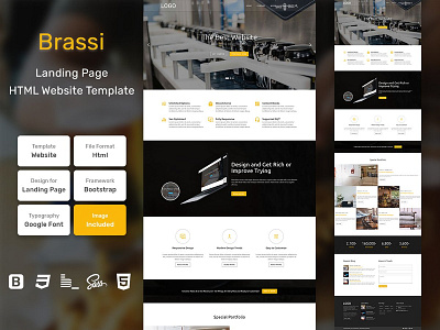 Brassi Landing Page HTML Web Template V1.0