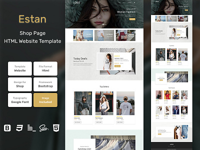 Estan Store Page HTML Web Template V1.0