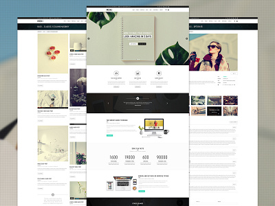 Moki - Multipurpose PSD Template Homepage agency blog business clean corporate creative ecommerce fashion store landing page minimal multipurpose parallax portfolio psd template retina