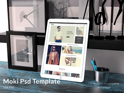 Moki - Multipurpose PSD Template Page