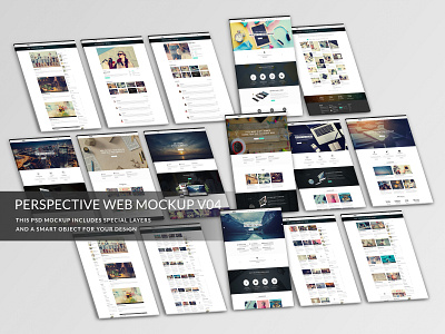 Perspective Web Mockup V04 blog business clean creative minimal mockup multipurpose portfolio psd template retina showcase template