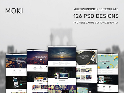 Moki - Multipurpose 126 PSD Template Showcase Option 83