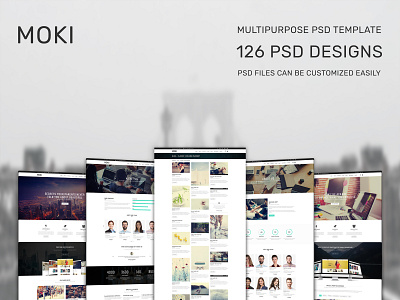 Moki - Multipurpose 126 PSD Template Showcase 85