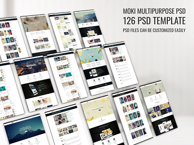 Moki - Multipurpose 126 PSD Template Showcase 92 agency blog business clean corporate creative ecommerce fashion store landing page minimal multipurpose parallax portfolio psd template retina