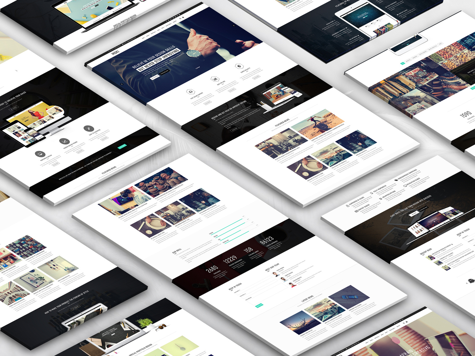 Moki - Multipurpose 126 PSD Template 94 by Mai Xuan Man on Dribbble