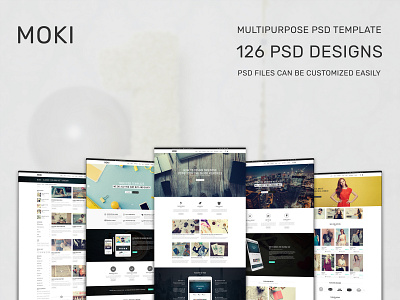 Moki - Multipurpose 126 PSD Template Showcase 103