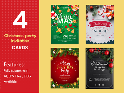 Christmas Party branding design graphic design ui vector