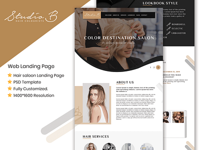 Salon branding design graphic design illustration ui vector