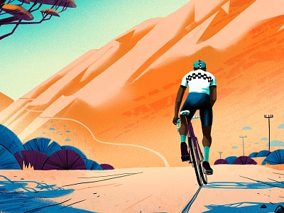 Eroica South Africa 2020 cycling eroica gerhard van wyk illustration landscape montague photoshop poster race texture travel vintage vintagebicyclerace