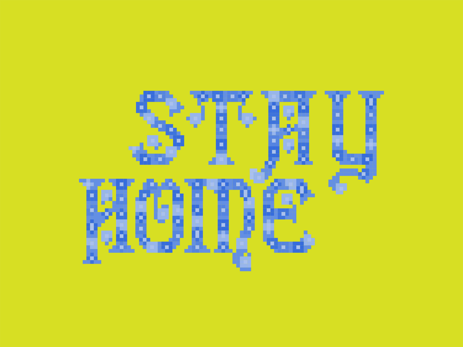 Stay Home adobe animated gif animations colorfont design flat font foystudio home minimal stay stayhome type design typeface typography