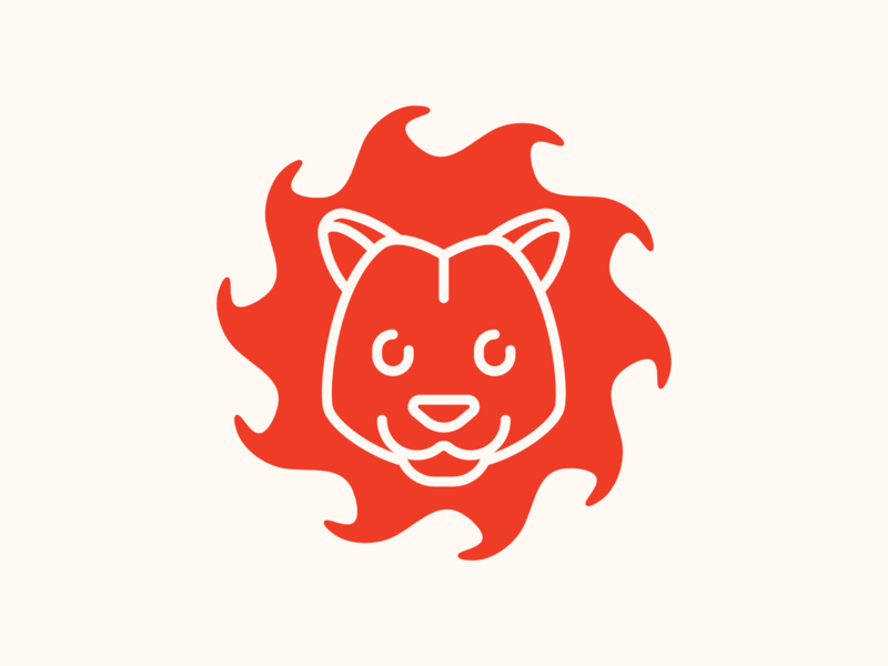 Flame Lion Games Logo & Identity branding design flat foystudio icon identity identitydesign logo logo design logotype minimal vector