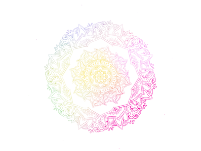 Rainbow Mandala geometric art geometric design graphic design brand mandala pixel art procreate rainbow symmetry vector art zentangle