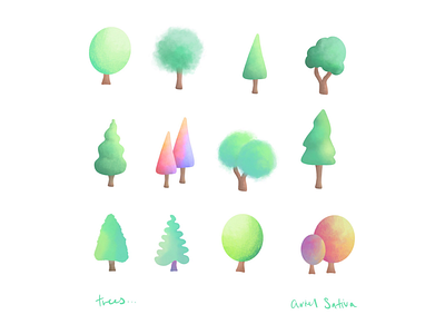 Happy little trees