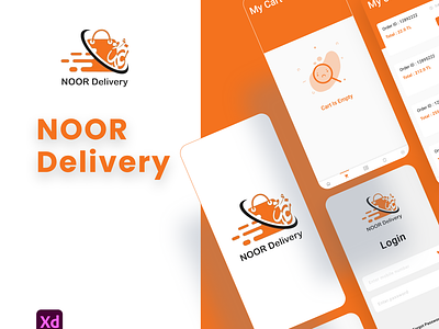 Noor Delivery android app design graphic design ios ui ux