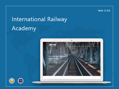 International Railway Academy design icon illustration ui ux