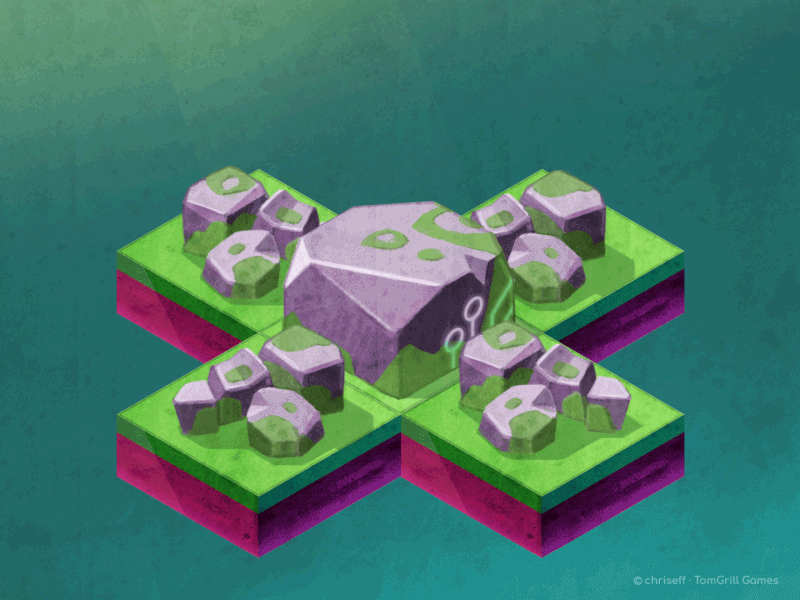 Acorn Tilewalker – Rocky Objects acorntilewalker animation chriseff game art indie game isometric rocks