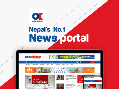 Onlinekhabar New UI design and development html5css3 uiux website wordpress