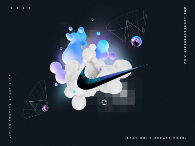 Nike Creative Campaign Teaser abstract abstract art adobe adobe illustrator adobe photoshop advertise art artwork best shot bubbles concept contemporary creativity digital art gradients graphic design inspiration nike poster poster design