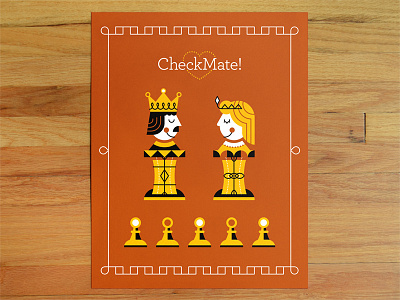 Play! Exhibition california checkmate chess cute dangerdom dominic flask exhibition flat fun gallery geometric illustration king play queen sacramento shapes show vector