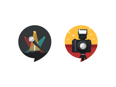 Location Icons - Mic & Camera