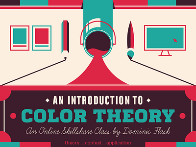 Skillshare Course - Intro to Color Theory class color computer course dangerdom design dominic flask illustration paint pencil skillshare vector