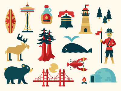 Art Deco Map Elements