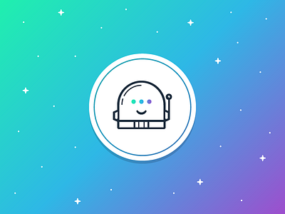 32/52 - A Friend ai alien bot dangerdom design dominic flask email helmet illustration logo space vector