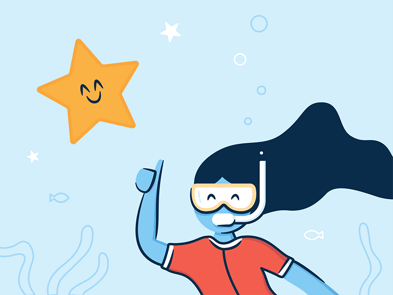 34/52 - Reviews dangerdom diver dominic flask explorer hiker illustration product space star underwater vector yelp