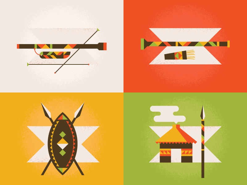 Tribal Weapons by Dom Flask on Dribbble