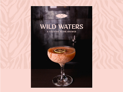 Wild Waters Cocktail Bar bar bars brand identity branding dailylogochallange logo pub restaurant restaurant branding type