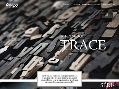 Imprimerie Trace css graphic design html logo php webdesign