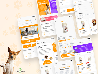 Temizmama E-Commerce App Design animal animal food app ui e commerce evcil hayvan food mama mobile mobile app mobile app ui ui