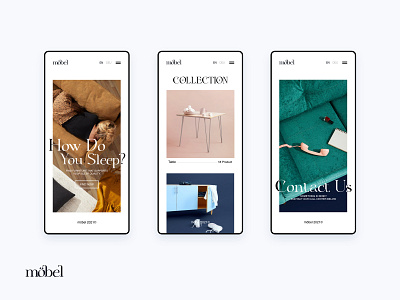 möbel UI/UX website concept exploration (Mobile)