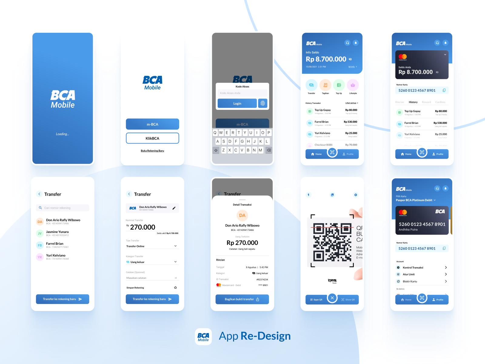 BCA Mobile App Re-Design by Don Ario on Dribbble