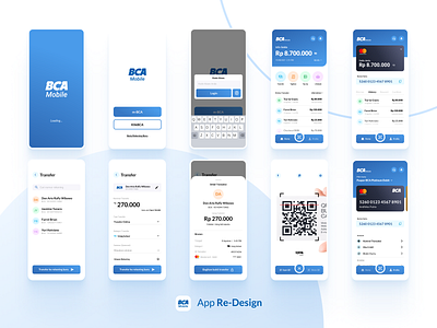 BCA Mobile App Re-Design app design app ui app uiux bank banking banking app bca bca mobile case study design figma indonesia mobile app mobile app design mobile apps mobile ui ui uidesign uiux ux
