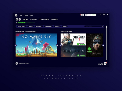 Steam Software Re-design design indonesia ui uidesign uiuxdesign ux web deisgn website design