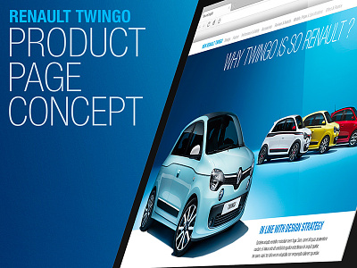 RENAULT PRODUCT PAGE art direction design web