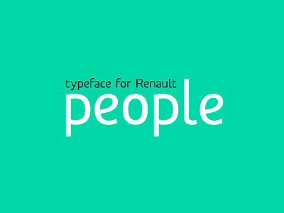 RENAULT PEOPLE design font